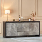 Manhattan Lux 2-Door 3-Drawer Sideboard