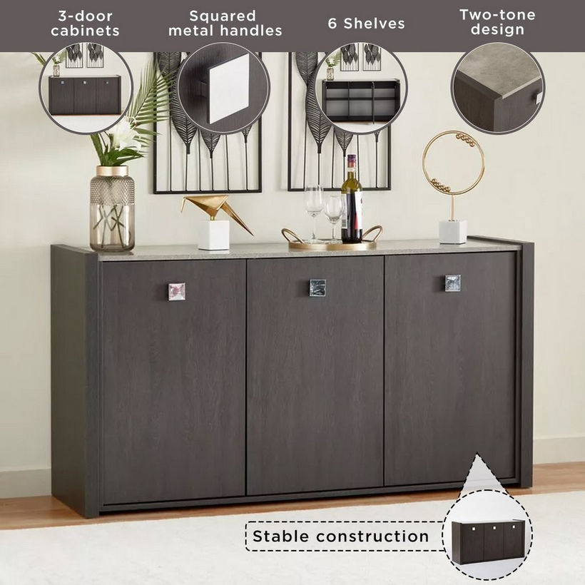 Cambridge 3-Door Sideboard Buffet - Image 7