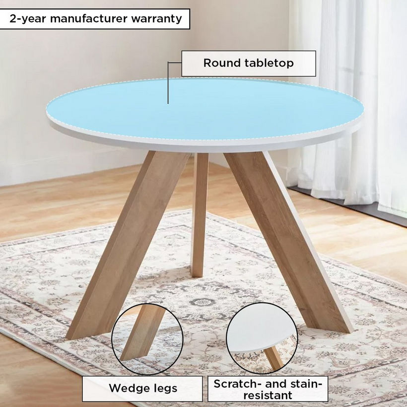 Cambridge 4-Seater Round Dining Table - Image 7