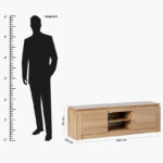 Bali 1.6 Metre TV Unit for TVs up to 70 inches