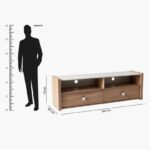 Cambridge 1.6 Metre TV Unit for TVs up to 70 inches