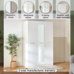 Frankfurt 3-Door Wardrobe with Mirror