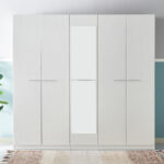 Frankfurt 5-Door Wardrobe with Mirror