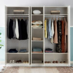 Frankfurt 5-Door Wardrobe with Mirror