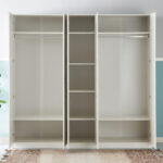 Frankfurt 5-Door Wardrobe with Mirror