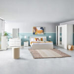 Frankfurt 5-Door Wardrobe with Mirror
