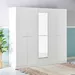 Frankfurt 5-Door Wardrobe with Mirror - Image 17