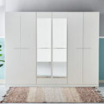 Frankfurt 6-Door Wardrobe with Mirror