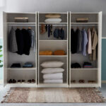 Frankfurt 6-Door Wardrobe with Mirror