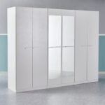 Frankfurt 6-Door Wardrobe with Mirror