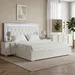 Solitaire Upholstered Headboard 5-Piece Super King Bedroom Set - 200x200 cm - Image 13