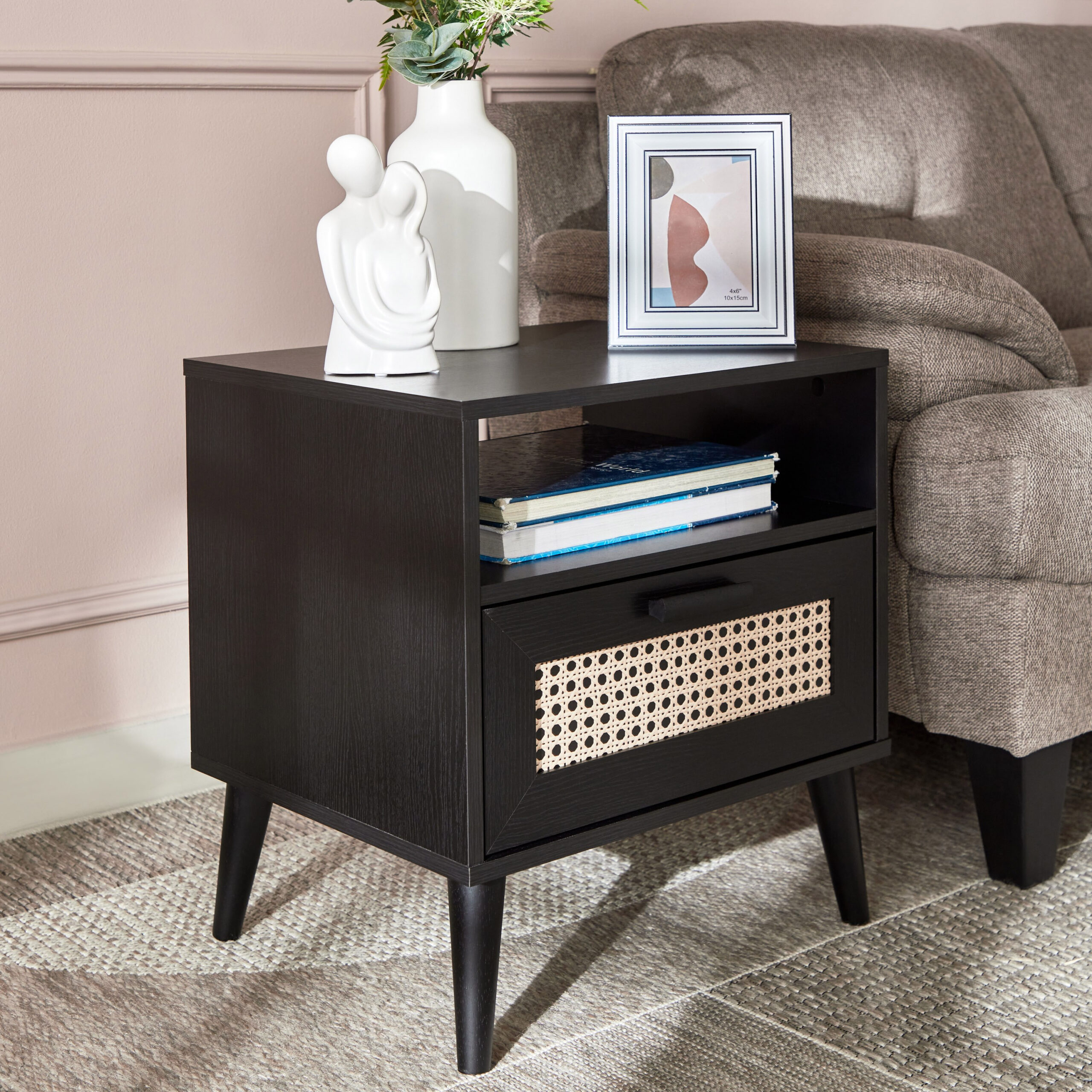 Nordic Rattan End Table
