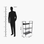 Movo Monty 3-Tier Multipurpose Shelving Unit