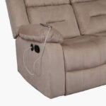 Keith 3-Seater Recliner Sofa with USB