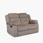 Keith 2-Seater Recliner Sofa with USB