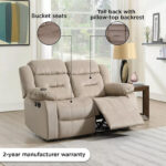 Keith 2-Seater Recliner Sofa with USB