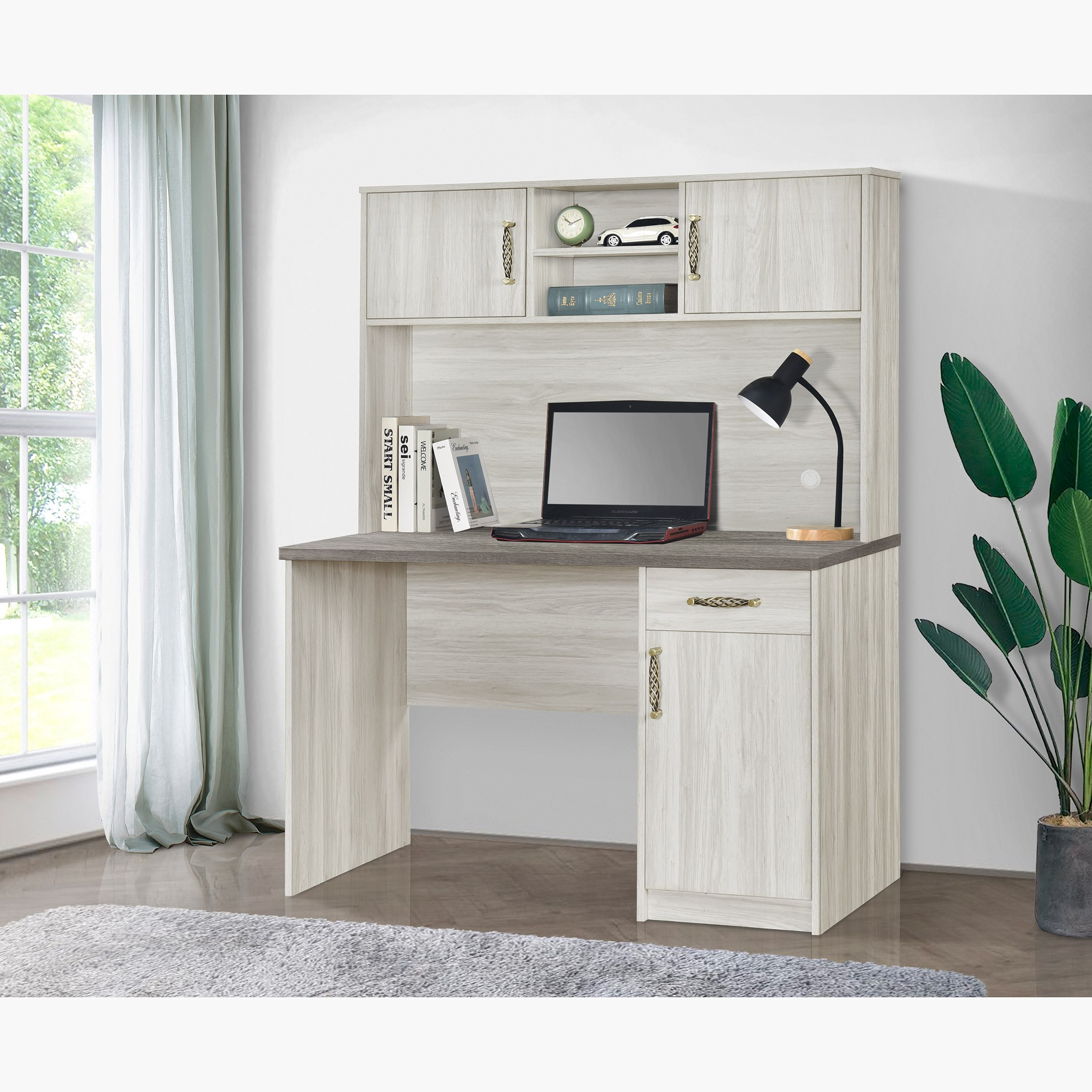 Angelic Study Desk with Hutch