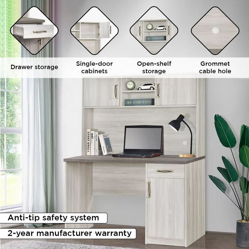 Angelic Study Desk with Hutch - Image 5