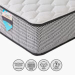 SleepNest iGolden Comfort Lux Medium Firm Pocket Spring Queen Mattress - 140x200x25 cm