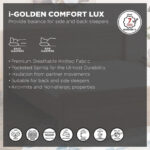 SleepNest iGolden Comfort Lux Medium Firm Pocket Spring Single Mattress - 90x200x25 cm