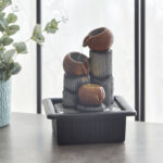 Albane Fountain with Yellow Head Light - 21x17x25 cm