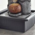 Albane Fountain with Yellow Head Light - 21x17x25 cm