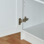 Frankfurt 6-Tier Multipurpose Bookcase Storage Unit with Panel and Acrylic Doors