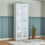 Frankfurt 6-Tier Multipurpose Bookcase Storage Unit with 2 Acrylic Doors