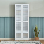 Frankfurt 6-Tier Multipurpose Bookcase Storage Unit with 2 Acrylic Doors