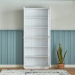 Frankfurt 6-Tier Multipurpose Bookcase Storage Unit with 2 Acrylic Doors