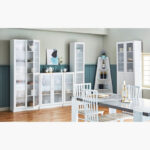 Frankfurt 6-Tier Multipurpose Bookcase Storage Unit with 2 Acrylic Doors