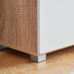 Capri Moonlight 33-Pair Tall Shoe Cabinet with Mirror