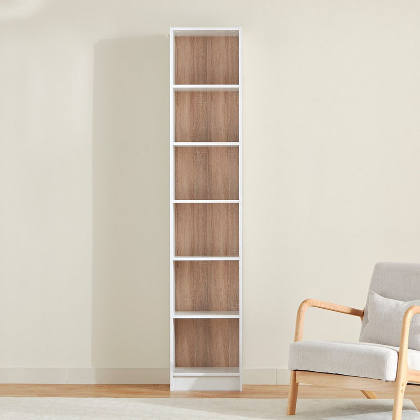 Alford Avian 6-Tier Narrow Bookcase - Image 4