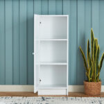 Frankfurt 3-Tier Multipurpose Bookcase Storage Unit with Acrylic Door