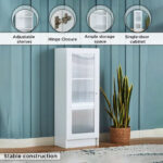 Frankfurt 3-Tier Multipurpose Bookcase Storage Unit with Acrylic Door