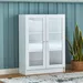 Frankfurt 3-Tier Multipurpose Bookcase Storage Unit with 2 Acrylic Doors - Image 17