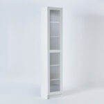 Frankfurt 6-Tier Multipurpose Bookcase Storage Unit with Acrylic Door