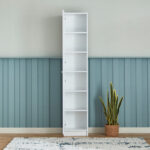 Frankfurt 6-Tier Multipurpose Bookcase Storage Unit with Acrylic Door