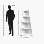 Frankfurt 5-Tier Corner Bookcase