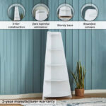 Frankfurt 5-Tier Corner Bookcase