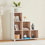 Movo Alford Lyon 6-Cube Step Bookcase