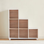 Movo Alford Lyon 6-Cube Step Bookcase