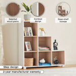 Movo Alford Lyon 6-Cube Step Bookcase