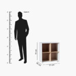 Movo Alford Lyon 4-Cube Bookcase