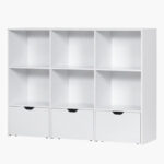 Movo Vanilla Cody Storage Cabinet with 3 Drawers