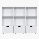Movo Vanilla Cody Storage Cabinet with 3 Drawers