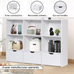 Movo Vanilla Cody Storage Cabinet with 3 Drawers