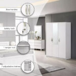 Kulltorp Plus 3-Door Wardrobe with Mirror and Lock