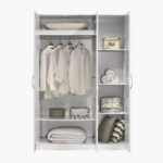 Kulltorp Plus 3-Door Wardrobe with Mirror and Lock