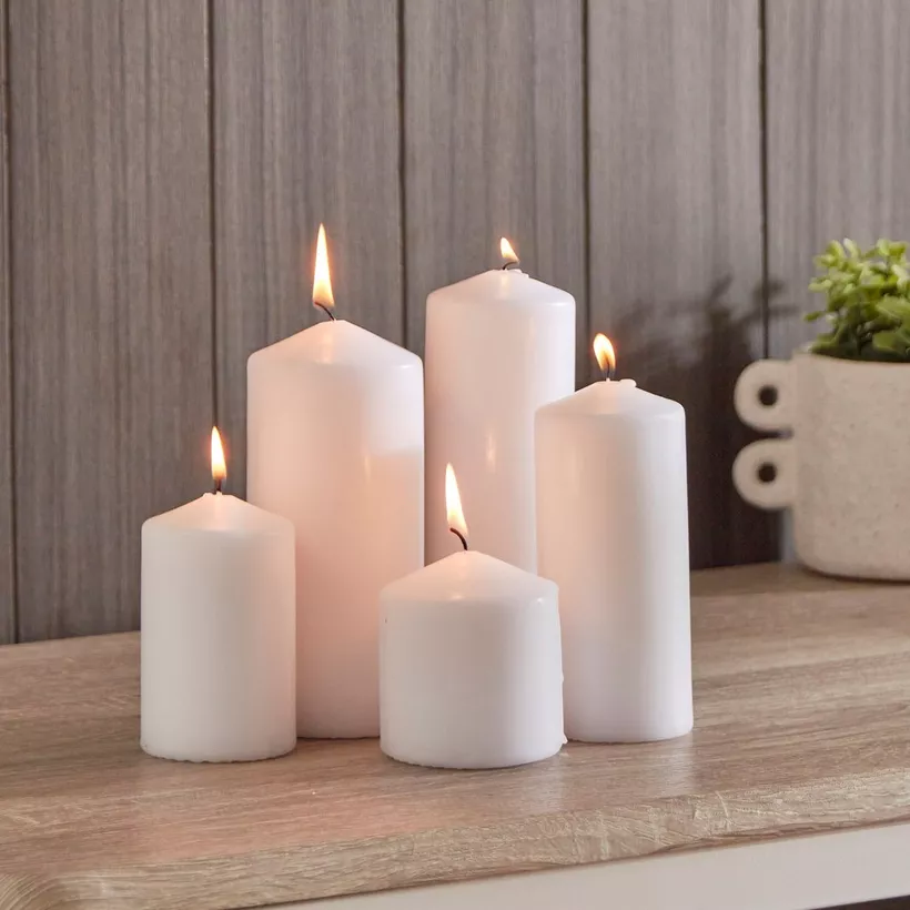 Luna 5-Piece Pillar Candle Set - Image 3